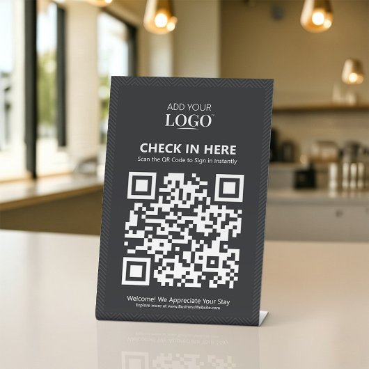 Contactloze QR-code Digitale aanmeldingsdienst Bus Reclamebord Met Voetstuk