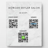 Contactloze QR-code Scannen naar betalingsteken Fotoplaat (Voorkant)