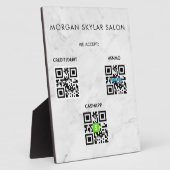 Contactloze QR-code Scannen naar betalingsteken Fotoplaat (Zijkant)