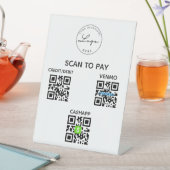 Contactloze QR-code Scannen naar voetstuk Reclamebord Met Voetstuk (Insitu)