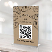 Contactloze QR-code ScanToOrder Menu Bakkerij Kaar Kaart