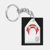 Contactnummers voor noodveiligheid - zie achterkan sleutelhanger (Voorkant Links)