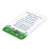 Contactpersoon voor noodgevallen: Turtle: Premium  Magneet (Linkerzijde)