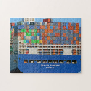 Container Ship Marseille Jigzaag Puzzle Legpuzzel