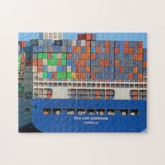 Container Ship Marseille Jigzaag Puzzle Legpuzzel (Horizontaal)