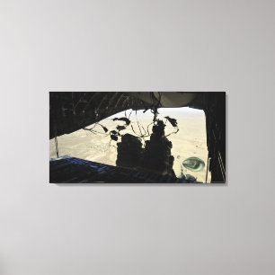 Containerbestelsysteem bundelt uitgang canvas afdruk