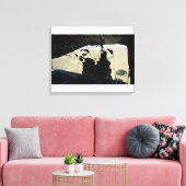 Containerbestelsysteem bundelt uitgang canvas afdruk (Insitu (Woonkamer))
