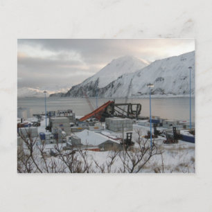 Containerkraan vernietigd door Gale Force Winds Briefkaart