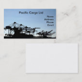Containerkranen in de industriële haven visitekaartje (Voorkant / Achterkant)