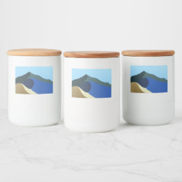 Containerlabels Kleuren van Mt Tamalpais Stickers