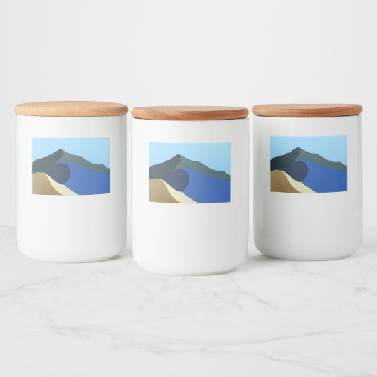 Containerlabels Kleuren van Mt Tamalpais Stickers (Flessen)