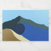 Containerlabels Kleuren van Mt Tamalpais Stickers (Enkel label)