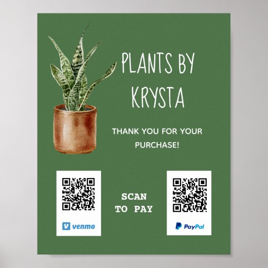 ContainerPlant  QR-code Betaling Poster (Voorkant)