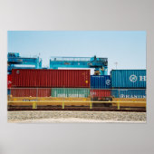 Containers in poort poster (Voorkant)