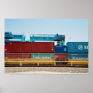 Containers in poort poster