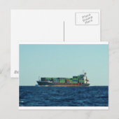 Containerschip Briefkaart (Voorkant / Achterkant)
