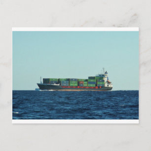 Containerschip Briefkaart