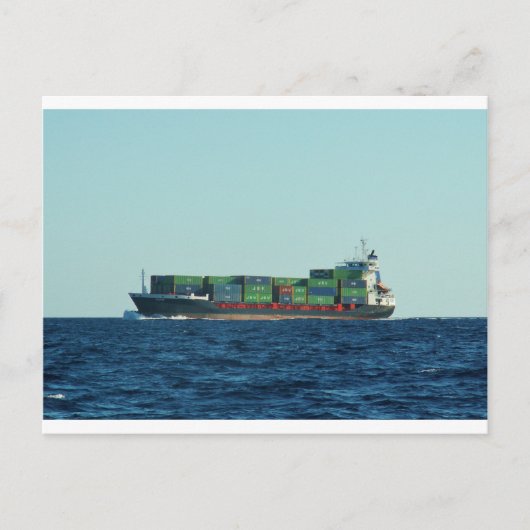 Containerschip Briefkaart (Voorkant)