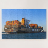 Containerschip en sleepboten: MSC Shanghai Legpuzzel (Horizontaal)