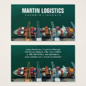 Containerschip | Logistiek | Haven Visitekaartje (Voorkant /achterkant)