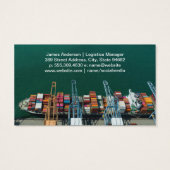 Containerschip | Logistiek | Haven Visitekaartje (Achterkant)