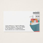 Containerschip | Logistiek Visitekaartje (Achterkant)