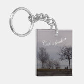 Contant geld is vrijheid sleutelhanger door RoseWr (Voorkant Links)