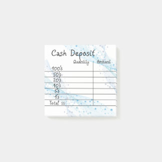 Contante deposito post-it® notes