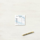 Contante deposito post-it® notes (Op bureau)