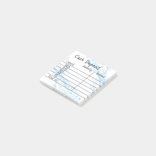 Contante deposito post-it® notes (Schuin)