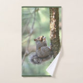 Contante eekhoorn bad handdoek (Handdoek)