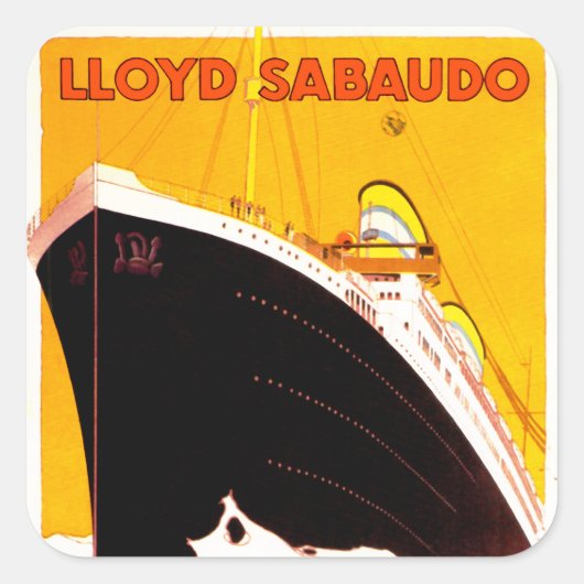 Conte Grande Vierkante Sticker (Voorkant)