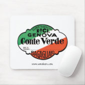 Conte Verde 1e Klasse bagage Etiket Muismat (Met muis)