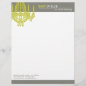 Contemedent Chandelier Letterhead Briefhoofd Sjabloon (Voorkant)