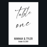 Contemedent Elegant Typografie Tabel Eén Kaart<br><div class="desc">Vet, eenvoudig, hedendaags, elegant. Dit ontwerp vult een groeiend collectie unieke stukken aan die opvallend en onderscheidend zijn. Gebruik de velden sjabloon om plaatsaanduidende details te wijzigen en het ontwerp zelf te maken. Andere kleuren en stijlen zijn beschikbaar in dit collectie. Ik heb een prachtige doopvont voor grafisch voorzien die...</div>