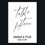 Contemedent-elleante typografie Tabel 15 Kaart<br><div class="desc">Vet, eenvoudig, hedendaags, elegant. Dit ontwerp vult een groeiend collectie unieke stukken aan die opvallend en onderscheidend zijn. Gebruik de velden sjabloon om plaatsaanduidende details te wijzigen en het ontwerp zelf te maken. Andere kleuren en stijlen zijn beschikbaar in dit collectie. Hier heb ik een prachtige doopvont voor de kopbal...</div>