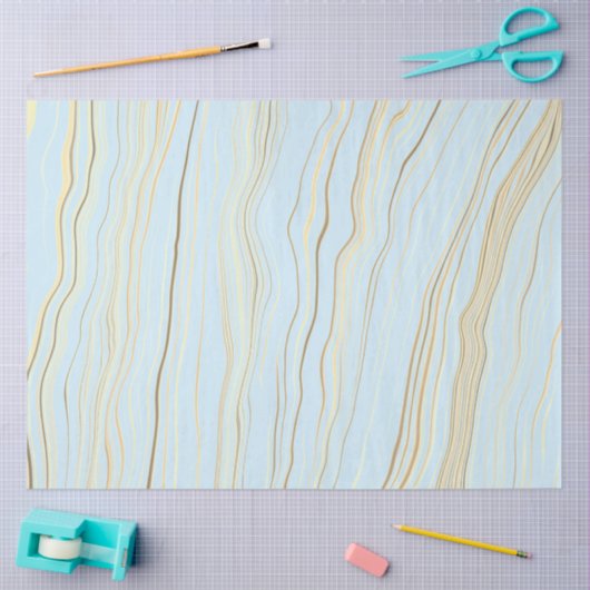 Contemedhedendaags Beachy Blue met Linen-decoupage Tissuepapier (Craft)