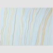 Contemedhedendaags Beachy Blue met Linen-decoupage Tissuepapier (Voorkant)