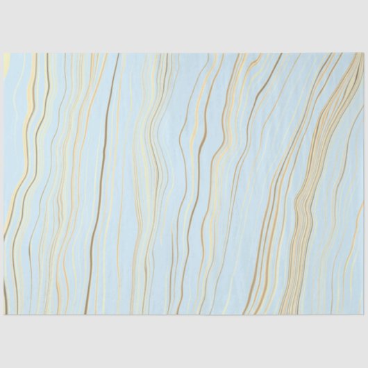 Contemedhedendaags Beachy Blue met Linen-decoupage Tissuepapier (Voorkant)