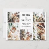 Contemedhedendaags fotoraster, mooi en helder kers feestdagenkaart (Voorkant)