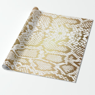 Contemedhedendaags Golden White Python Snake Skin  Cadeaupapier