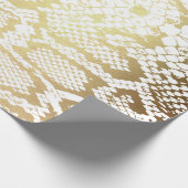 Contemedhedendaags Golden White Python Snake Skin  Cadeaupapier (Hoek)