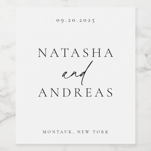 Contemedhedendaags grafisch minimalistisch etiket  (Enkel label)