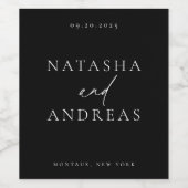 Contemedhedendaags grafisch minimalistisch etiket  (Enkel label)