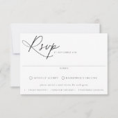 Contemedhedendaagse keuzeweddenschap RSVP kaartje (Voorkant)