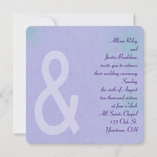 Contemedhedendaagse lavender kaart (Voorkant)