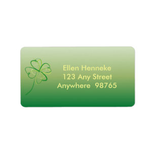 Contemedhedendaagse Shamrock Etiket