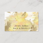 Contement elegante waterverf wasglitterij visitekaartje (Voorkant)