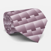 Contement licht roodpatroon stropdas (Opgerold)