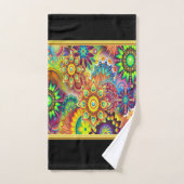 Contemhedendaags abstract in gouden folie met meer bad handdoek (Handdoek)